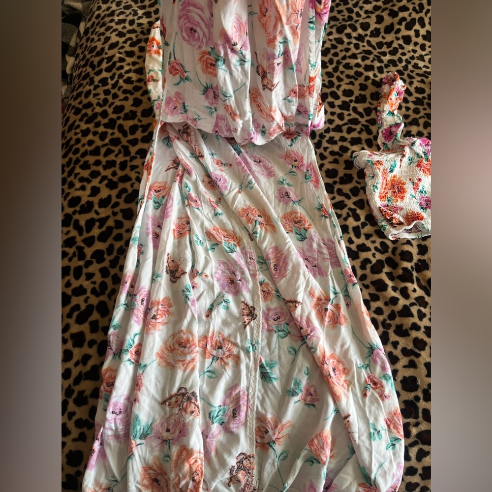 Two piece floral outfit